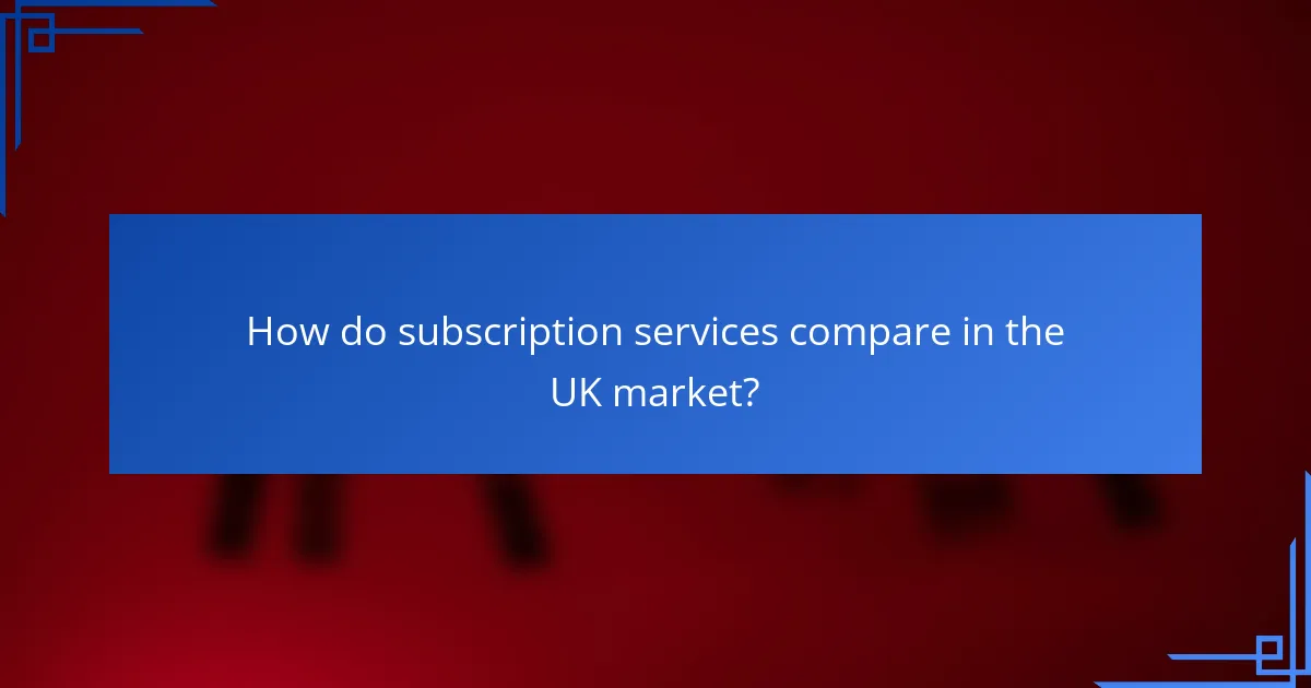 How do subscription services compare in the UK market?